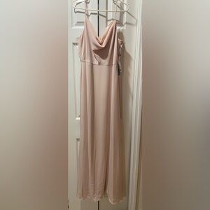 NWT Adrianna Papell Matte Crepe Blush Dress